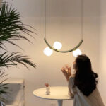 Glass Pendant Lamp Interior Decorative Lights Home Living Room Bedside Hanging Lighting - Image 3