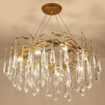 Modern Hotel Lobby Villa Pendant Light Custom Large Project Luxury LED Glass Chandelier - Image 2