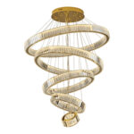 Modern Luxury Circle Crystal Chandelier Ceiling Pendant Lamps For Home Living Room