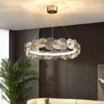 LED Chandelier Living Room Dining Room Bedroom Lamp Villa Hotel Hall Glass Chandelier - Image 9