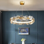 LED Chandelier Living Room Dining Room Bedroom Lamp Villa Hotel Hall Glass Chandelier - Image 11
