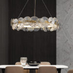 LED Chandelier Living Room Dining Room Bedroom Lamp Villa Hotel Hall Glass Chandelier - Image 7