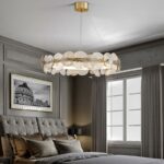 LED Chandelier Living Room Dining Room Bedroom Lamp Villa Hotel Hall Glass Chandelier - Image 8