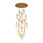 Gold Hotel Bedroom Dining Room Ceiling Pendant Lights Fixtures Lighting Led K9 Crystal Chandeliers