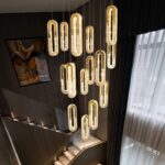 Gold Hotel Bedroom Dining Room Ceiling Pendant Lights Fixtures Lighting Led K9 Crystal Chandeliers - Image 2