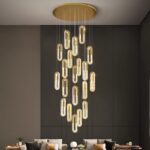 Gold Hotel Bedroom Dining Room Ceiling Pendant Lights Fixtures Lighting Led K9 Crystal Chandeliers - Image 3