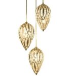 European Egg-Shaped Restaurant Iron Chandelier Design Art Crystal Lamp