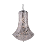 European Art Egg-Shaped Hotel Water Decoration Crystal Chandelier