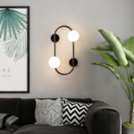 Modern Double Heads 110V Sconce Wall Lamp Beside Bed For Hotel Indoor Glass Wall Light - Image 3