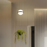 Nordic Modern Chandelier lighting Round Ball White Glass Suspension Lamp Decorative Pendant Light - Image 6