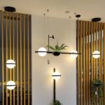 American Style Wrought Iron Plant Pendant Light Creative Artistic Minimalist for Bar Window Display Staircase Restaurant Dining Room