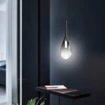 Fixture Nordic Design Grey Glass Lighting Black Aluminum Pendant Lamp For Restaurant - Image 2