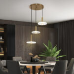 Modern Hotel Lobby Villa Lighting Decoration Pendant Light Custom LED Clear Acrylic Chandelier - Image 4