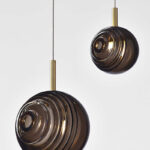 Creative Retro Ceiling Chandelier Lamp For Home Bar Glass Ball Pendant Light Fixtures - Image 4