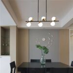 Luxury Restaurant Long Chandelier Creative Personality Led Light Simple Magic Bean Chandelier - Image 4