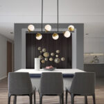 Luxury Restaurant Long Chandelier Creative Personality Led Light Simple Magic Bean Chandelier - Image 6