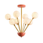 Bedroom Decoration Modern PLA Moon Light Minimalist Star Shape LED Chandelier For Restaurant