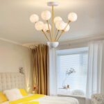 Bedroom Decoration Modern PLA Moon Light Minimalist Star Shape LED Chandelier For Restaurant - Image 3