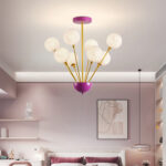 Bedroom Decoration Modern PLA Moon Light Minimalist Star Shape LED Chandelier For Restaurant - Image 4