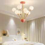 Bedroom Decoration Modern PLA Moon Light Minimalist Star Shape LED Chandelier For Restaurant - Image 5