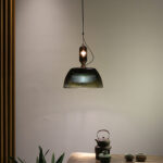 2023 Nordic Modern Home Decor Curved Hanging Glass Lamp Ball Bedroom Kitchen Chandelier Light - Image 6