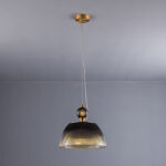 2023 Nordic Modern Home Decor Curved Hanging Glass Lamp Ball Bedroom Kitchen Chandelier Light - Image 2