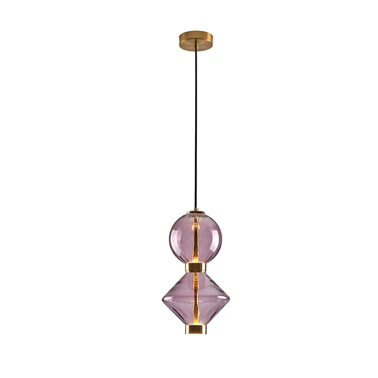 OGS-GPL395D (1) Nordic Style Interior Led Pendant Lighting For Hotel Home Decoration Glass Lamp Modern Chandelier - Image 1