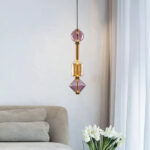 Glass Pendant Light Simple Hanging Chandelier For Bedroom Clothing Store Glass Bulb Lights - Image 2