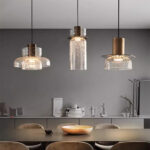 Contemporary Glass Shade Hanging Small Transparent Pendant Light LED Suspend Lighting - Image 2
