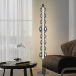 Luxury Modern Decorative Living Room Hotel Blown Glass Ball Lampshade Led Floor Lamp - Image 2