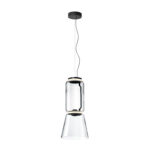 Minimalist LED Floor Lamp With Cylindrical Glass Vertical Angle Light For Living Room And Bedroom
