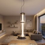 Modern minimalist living room pendant light with iron and glass lampshade long and slim luxurious and grand suitable for dining room - Image 7