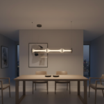 Minimalist restaurant bar counter cashier counter designer studio tea room coffee shop guesthouse single row pendant lamp - Image 2