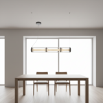 Minimalist restaurant bar counter cashier counter designer studio tea room coffee shop guesthouse single row pendant lamp - Image 6