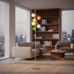 Nordic modern minimalist and cozy atmosphere floor lamp, sofa lamp, bedroom lamp, bedside standing floor lamp - Image 3