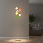 Nordic modern minimalist and cozy atmosphere floor lamp, sofa lamp, bedroom lamp, bedside standing floor lamp - Image 4