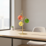 Designer creative colorful art lamp - glass modern luxury round ball living room lamp, bedroom long bar table lamp