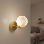 High-end hallway wall lamp with creative and unique design, glass wall lamp, 2026 new model, exhibition hall, living room, bedroom, bar table lamp
