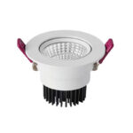 New Embedded Cob Spotlight Store Home Led Downlight Tricolor Dimmer Ceiling Lights