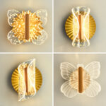 Art Design Butterfly Sconce Wall Lamp Led 8W Decorate Home Hotel Living Room - Image 2