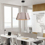 Modern Hanging Acoustic Lights Chandeliers Sound Absorbing Fabric Felt Pendant Light - Image 2