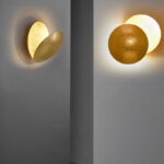 Modern Gold LED Round Metal Sconce Wall Lamp Home And Bedroom Decorating - Image 4