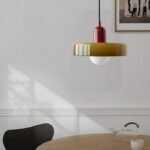 Nordic Retro Danish Colored Macaron Glass Chandelier Pendant Lamp - Image 20