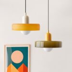 Nordic Retro Danish Colored Macaron Glass Chandelier Pendant Lamp - Image 17