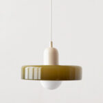 Nordic Retro Danish Colored Macaron Glass Chandelier Pendant Lamp - Image 13