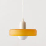 Nordic Retro Danish Colored Macaron Glass Chandelier Pendant Lamp - Image 2