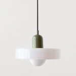 Nordic Retro Danish Colored Macaron Glass Chandelier Pendant Lamp - Image 8