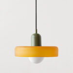 Nordic Retro Danish Colored Macaron Glass Chandelier Pendant Lamp - Image 4