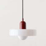 Nordic Retro Danish Colored Macaron Glass Chandelier Pendant Lamp - Image 11