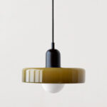 Nordic Retro Danish Colored Macaron Glass Chandelier Pendant Lamp - Image 14